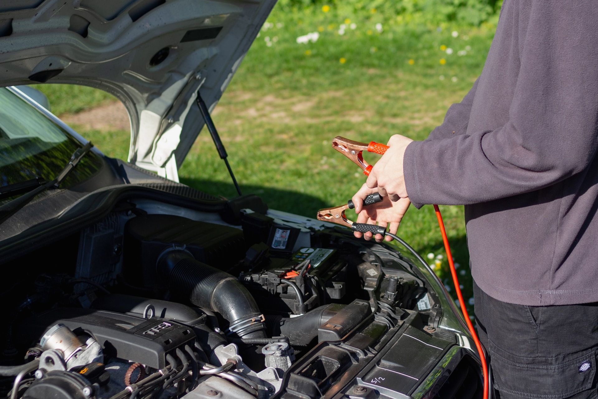Carga de batería de un auto
